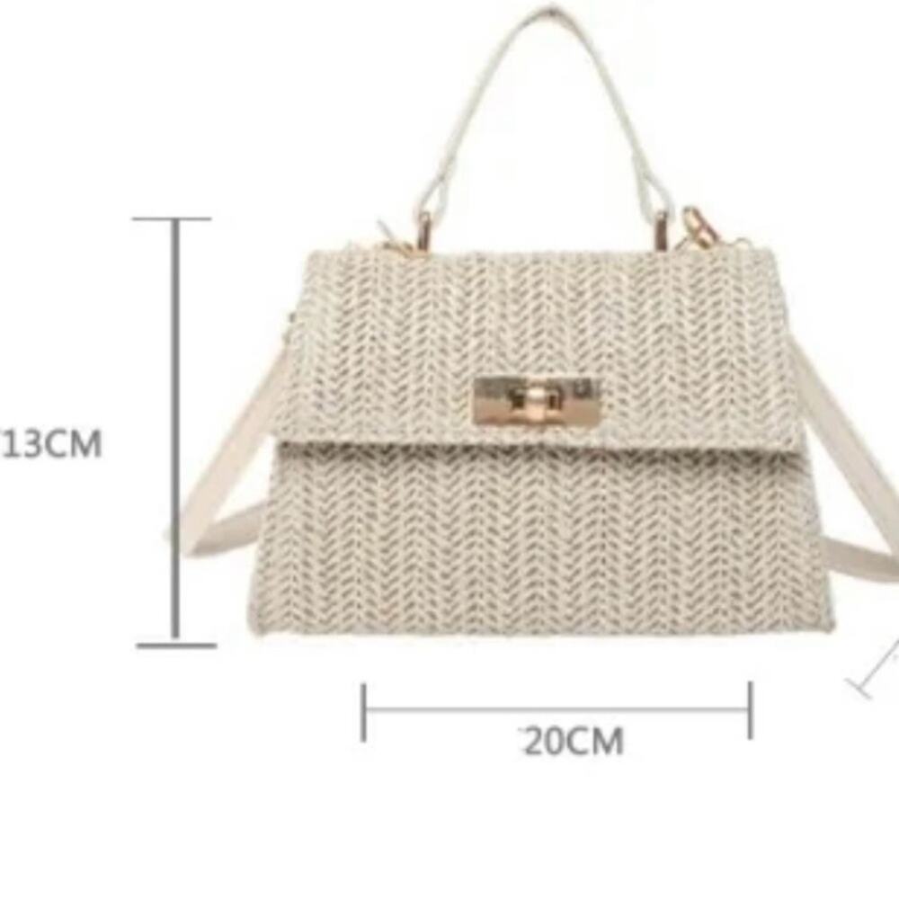 Woven Straw Crossbody Bag and Top Hand Purse - Picture 11 of 11